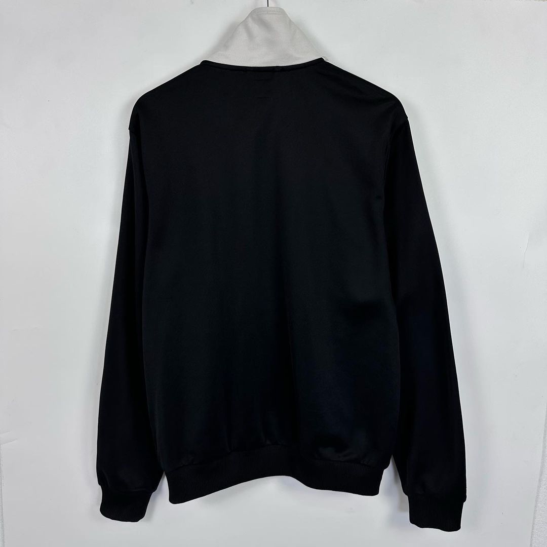 Adidas Originals Vintage Black Pinstripe Track Jacket - Lost Vintage